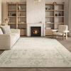 SAFAVIEH Area Rug 8x10 - Adirondack Collection - Large - Ivory & Sage, Distressed Vintage Floral Design, Non-Shedding & Easy to Clean, Ideal for Living Room, Bedroom, Dining Space (ADR109V) view 1