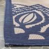 SAFAVIEH Washable Rug Outdoor Courtyard Collection - 9' x 12', Beige & Navy, Non-Shedding & Easy Cleaning, Ideal for Patio, Backyard, Mudroom (CY6139-258) view 3