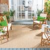 SAFAVIEH Washable Rug Outdoor Courtyard Collection - 8' x 11', Natural & Cream, Non-Shedding & Easy Cleaning, Ideal for Patio, Backyard, Mudroom (CY8022-03012) view 1