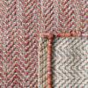 SAFAVIEH Washable Rug Outdoor Courtyard Collection - 6'7" x 9'6", Red & Beige, Non-Shedding & Easy Cleaning, Ideal for Patio, Backyard, Mudroom (CY8022-36521) view 4
