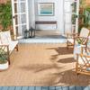 SAFAVIEH Washable Rug Outdoor Courtyard Collection - 8' x 11', Natural & Natural, Non-Shedding & Easy Cleaning, Ideal for Patio, Backyard, Mudroom (CY8522-03011) view 1