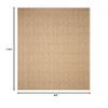 SAFAVIEH Washable Rug Outdoor Courtyard Collection - 8' x 11', Natural & Natural, Non-Shedding & Easy Cleaning, Ideal for Patio, Backyard, Mudroom (CY8522-03011) view 2