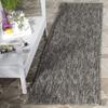 SAFAVIEH Washable Rug Outdoor Courtyard Collection - 2'3" x 8' Runner, Black, Non-Shedding & Easy Cleaning, Ideal for Patio, Entryway, Mudroom, Hallway, Kitchen (CY8522-36622) view 1