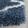 SAFAVIEH Area Rug 8x10 - Montreal Shag Collection - Large - Blue & Ivory, Trellis Pattern, Non-Shedding & Easy Cleaning, Ultra Plush Thick Pile, Ideal for Living Room, Bedroom, Dining Space (SGM832A) view 4