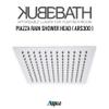 Aqua Piazza Brass Shower Set W/ 12 Square Rain Shower, Handheld And 4 Body Jets view 3