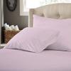 26-30 inches Extra Fit Deep Pocket 500 Thread Count 100% Pima Cotton Hotel Finish Adjustable Room 1-Piece- Fitted- Sheet Both Pattern Solid/Stripe (Olympic Queen, Solid, Pink). view 1