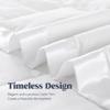 puredown Blankets King Size - Soft Lightweight Down Blanket for Bed, Cozy Warm Luxury Bed Blanket with Satin Trim, White (108"X90") view 4