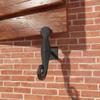 Renovators Supply Manufacturing Shutter Dogs 5.5 in. Black Rat Tail Shaped Wrought Iron Shutter Dogs with Mounting Hardware Pack of 6 view 3