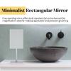Aptations Rectangular Standing Mirror (5" x 8") - 3X Magnification | Portable Vanity Mirror with Handle for Flexibility | Decorative Makeup Mirror for Bedroom & Bathroom (Chrome) view 2