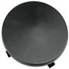 Deltech Manufacturing 4-1/2" Round Light Pole Top Cap- Black Plastic view 1