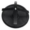 Deltech Manufacturing 4-1/2" Round Light Pole Top Cap- Black Plastic view 2