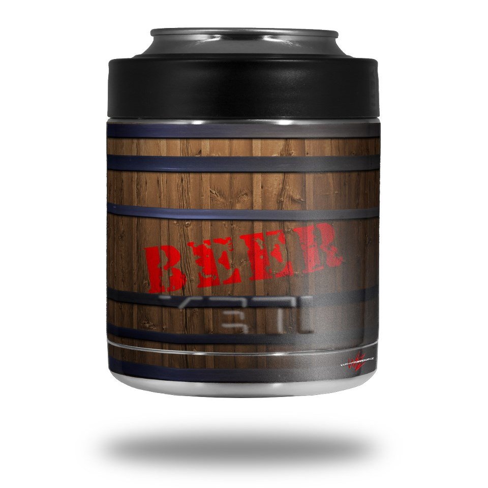 WraptorSkinz Beer Barrel - Decal Style Skin Wrap fits Yeti Rambler Colster and RTIC Can (Cooler NOT Included)