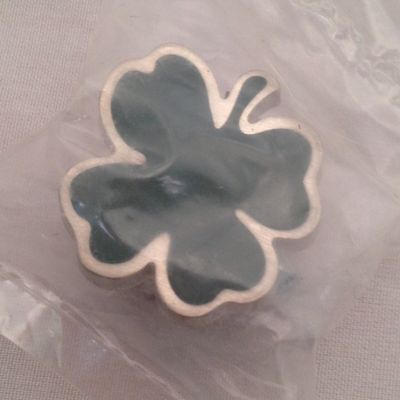 Longaberger Basket Lid Knob Shamrock St. Patricks Day Authentic