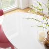 Modway Lippa 48" Mid-Century Modern Dining Table with Oval Top and Pedestal Base in White view 2