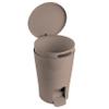 Tatay Diabolo Bathroom Pedal Bin 5L | Removable Interior with Handle | Practical Design and Easy to Clean | High Strength Plastic | 19 x 21 x 28.2 cm  Mink view 2