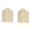 Upgradelights Eggshell Silk 6 Inch Pair of Wall Sconce Clip on Shield Half Lampshades view 1