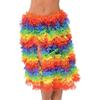 Amscan Hawaiian Floral Hula Skirt with Elastic Waistband (1 Piece), Rainbow, 31" X 28" view 2