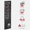 Gizeh Giza Cellulose Long Paper 25 Packets X 33 411110041 Black King Size Slim Rolling Papers view 3