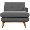 America Luxury - Sofa Modern Contemporary Right-Arm Chaise, Grey, Fabric view 2