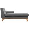 America Luxury - Sofa Modern Contemporary Right-Arm Chaise, Grey, Fabric view 3
