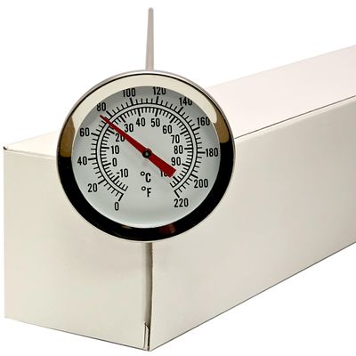Home Brew Ohio Brewcraft Dial Thermometer Kettle Pot, Stainless Steel, 12"