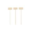 BambooMN 5" Decorative Bamboo Small Billboard Cocktail Hors' D'oeuvres Pick Skewer for Events, Restaurants, or Home Party Supplies, 300 Pieces view 1
