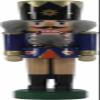 Rudolphs Schatzkiste Nutcracker King Dark-Blue 17,5cm Nutcracker Wood Figure ore Mountains view 1