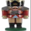 Rudolphs Schatzkiste Nutcracker King Dark red 17,5cm Nutcracker Wood Figure ore Mountains view 1