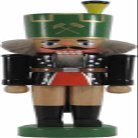 Rudolphs Schatzkiste Nutcracker Miner of The Green hat 19cm Nutcracker Wood Figure ore Mountains