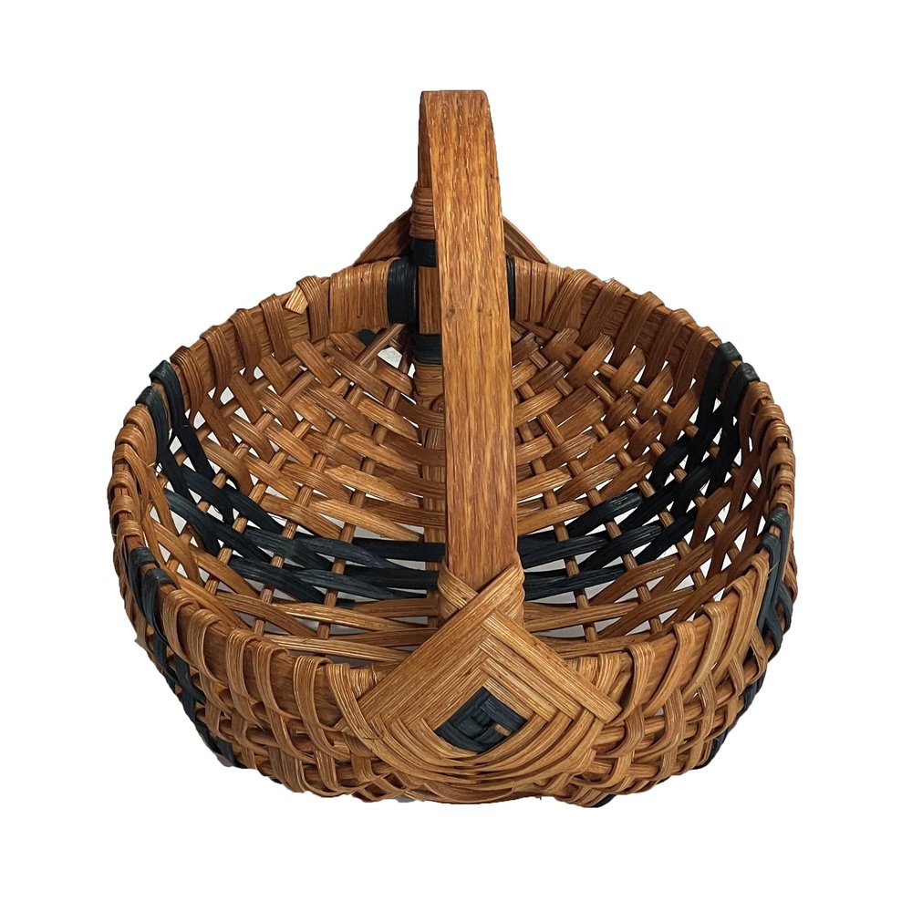 Amish Handmade Large Melon Basket in BLUE