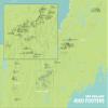 New England 4000 Footers Map 18x24 Poster (Green & Aqua) view 1