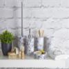 Premier Housewares Rome Soap Dispenser, Marble Effect, Plastic - Grey view 3