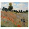 Alonline Art - Wild Poppies by Claude Monet | print on wall sticker vinyl decal (Rolled) | 17"x12" - 44x30cm | Wall art home decor for living room or for living room | artwork HD picture wallpaper view 1