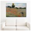 Alonline Art - Wild Poppies by Claude Monet | print on wall sticker vinyl decal (Rolled) | 17"x12" - 44x30cm | Wall art home decor for living room or for living room | artwork HD picture wallpaper view 2