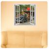 Alonline Art - Arizona Route 66 by Fake 3D Window | print on wall sticker vinyl decal (Rolled) | 35"x35" - 89x89cm | Wall art home decor for bathroom or for nursery | HD wallpaper picture artwork view 2