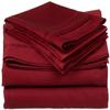 American Linen Adjustable California King Bed Sheets 5PCs Burgundy Solid -100% Egyptian Cotton 16 Inches Deep Pocket (Split-California King) view 1