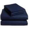 American Linen Adjustable California King Bed Sheets 5PCs Navy Blue Solid -100% Egyptian Cotton 16 Inches Deep Pocket (Split-California King) view 1