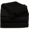 American Linen Adjustable California King Bed Sheets 5PCs Black Solid -100% Egyptian Cotton 18 Inches Deep Pocket (Split-California King) view 1