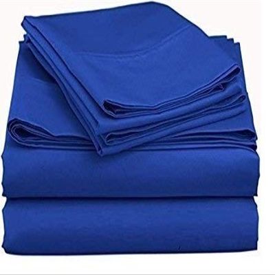 American Linen Adjustable California King Bed Sheets 5PCs Royal Blue Solid -100% Egyptian Cotton 18 Inches Deep Pocket (Split-California King)