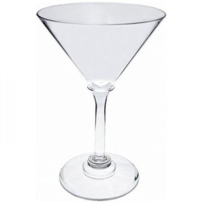 Acrylic Martini Glass with Liner (22.4x17.0x10.6 inch, Clear)
