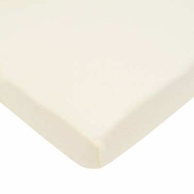 TL Care Cotton Fitted Mini Crib Sheet 38x24", Cream