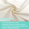 TL Care Cotton Fitted Mini Crib Sheet 38x24", Cream view 4
