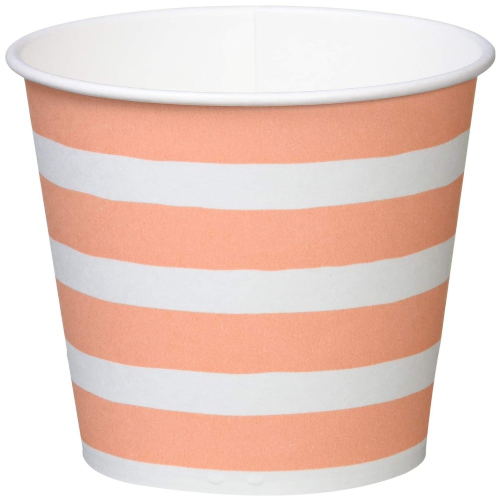 (Sunnap) Shimashima Pattern Paper Cups 205ml 50pcs C2050SIM