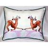 Betsy Drake HJ306 Dancing Deer Large Indoor & Outdoor Pillow 16 x 20 view 1