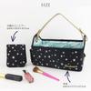 AF8284 Makeup Basket, Multi-Basket, Makeup Box, Cosmetic Box, Storage Basket, With Handle, Makeup Case, Cosmetic Holder, Tabletop, Mini Mirror, Black view 3