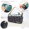 AF8284 Makeup Basket, Multi-Basket, Makeup Box, Cosmetic Box, Storage Basket, With Handle, Makeup Case, Cosmetic Holder, Tabletop, Mini Mirror, Black view 4
