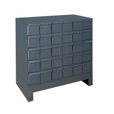 Durham 027-95 30 Drawer Cabinet 17 ASY. Unit, Gray