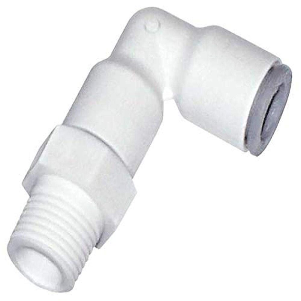 Parker Hannifin 6509 62 22WP2 LIQUIfit Polymer Body Swivel Elbow Fitting, 1/2" Push-to-Connect Tube x 1/2" Male NPTF