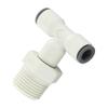 Parker Hannifin 6508 62 18WP2 LIQUIfit Polymer Body Swivel Branch Tee Fitting, 1/2" Push-to-Connect Tube x 3/8" Male NPTF view 1