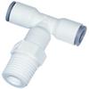 Parker Hannifin 6508 62 22WP2 LIQUIfit Polymer Body Swivel Branch Tee Fitting, 1/2" Push-to-Connect Tube x 1/2" Male NPTF view 1